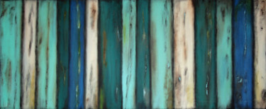 Картина под названием "Vintage wood" - Iulia Paun, Подлинное произведение искусства, Акрил Установлен на Деревянная рама для…