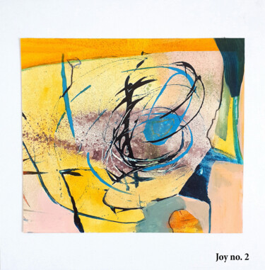 Painting titled "Joy no. 2" by Iulia Paun, Original Artwork, Acrylic Mounted on Cardboard