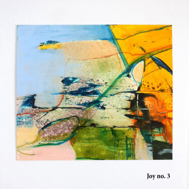 Painting titled "Joy no. 3" by Iulia Paun, Original Artwork, Acrylic Mounted on Cardboard