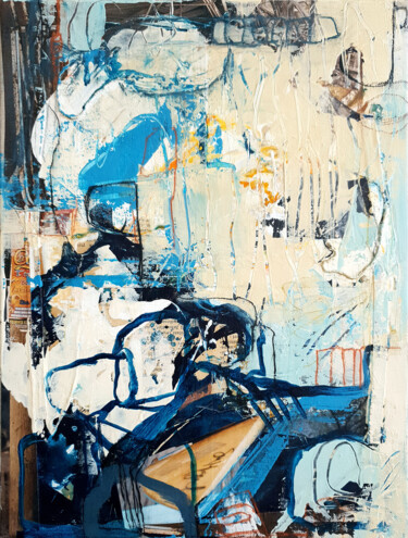 Картина под названием "Memories no. 2" - Iulia Paun, Подлинное произведение искусства, Акрил Установлен на Деревянная рама д…