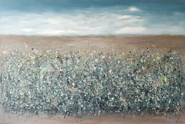 Картина под названием "Chasing the dots" - Iulia Paun, Подлинное произведение искусства, Акрил Установлен на Деревянная рама…