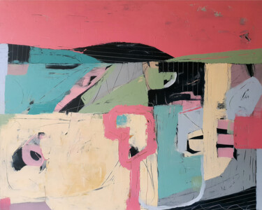Картина под названием "Findings" - Iulia Paun, Подлинное произведение искусства, Акрил Установлен на Деревянная рама для нос…