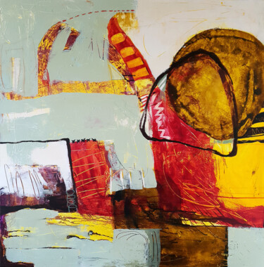 Картина под названием "Not give up" - Iulia Paun, Подлинное произведение искусства, Акрил Установлен на Деревянная рама для…
