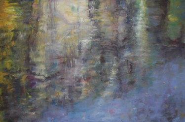 Painting titled "Reflections" by Iuliana Barbu, Original Artwork, Oil