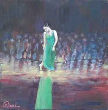 Painting titled "THE DANCER" by Iuliana Barbu, Original Artwork, Acrylic