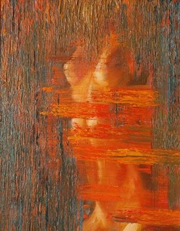 Painting titled "nude" by Iulian Mîță, Original Artwork, Oil