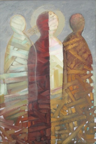 Painting titled "shadows" by Iulian Mîță, Original Artwork, Oil