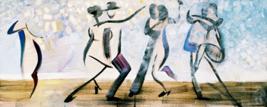 Painting titled "tango II" by Iulian Mîță, Original Artwork, Oil