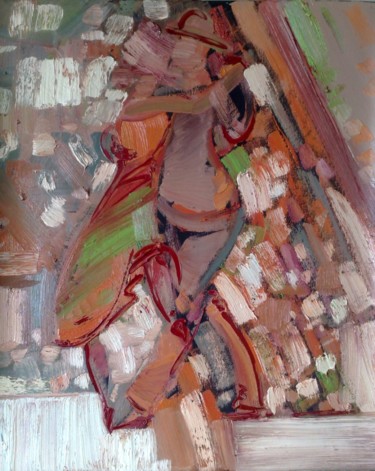 tango V Painting titled "tango V" by Iulian Mîță, Original Artwork, Oil
