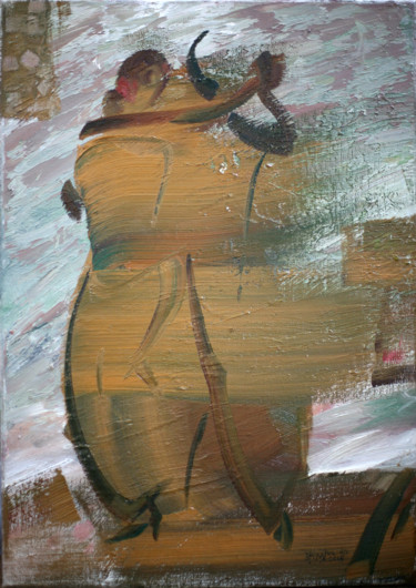 Painting titled "Tango 95" by Iulian Mîță, Original Artwork, Oil