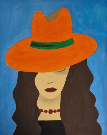 Malerei mit dem Titel "Lady" von Iuliia Al Tawil, Original-Kunstwerk, Öl
