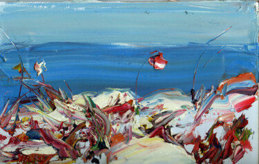 Painting titled "Море" by Iuliia Lipchanskaia, Original Artwork, Oil