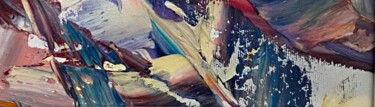 Картина под названием "Мороз Блики на стек…" - Юлия Липчанская, Подлинное произведение искусства, Масло