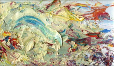 Картина под названием "Волна. Прибой." - Юлия Липчанская, Подлинное произведение искусства, Масло
