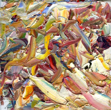 Картина под названием "Золотой ручей" - Юлия Липчанская, Подлинное произведение искусства, Масло