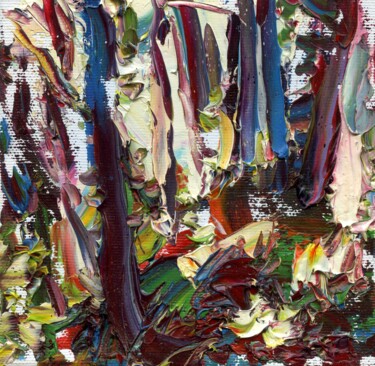 Картина под названием "Роща" - Юлия Липчанская, Подлинное произведение искусства, Масло