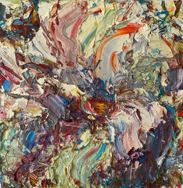 Картина под названием "Сиреневый мотив. Цв…" - Юлия Липчанская, Подлинное произведение искусства, Масло