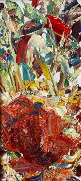 Картина под названием "Маки" - Юлия Липчанская, Подлинное произведение искусства, Масло