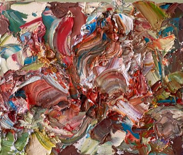 Картина под названием "Цветок. Солнечный д…" - Юлия Липчанская, Подлинное произведение искусства, Масло