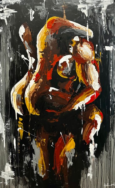 Картина под названием "The Passion" - Iuliia Salakhova, Подлинное произведение искусства, Акрил