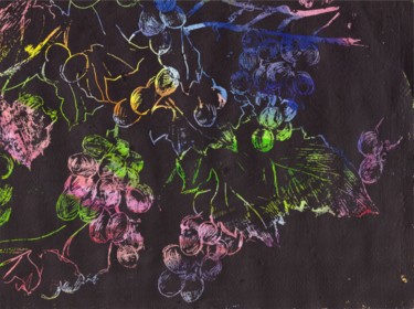 Рисунок под названием "grapes.jpg" - Iuliia Bavkir, Подлинное произведение искусства, Другой