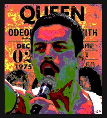 Pittura intitolato "Freddie" da Iure Cormic, Opera d'arte originale, Acrilico