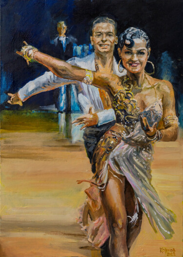 Painting titled "Samba" by Iurii Korkhov, Original Artwork, Oil