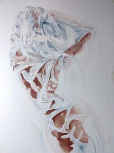 Pittura intitolato "La figure d'une fil…" da Iurii Zaika, Opera d'arte originale, Acrilico