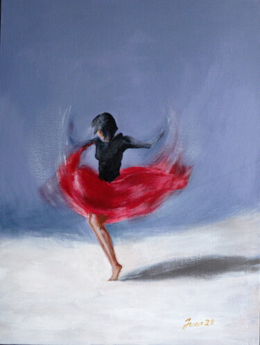 Peinture intitulée "Danse" par Iurii Zaika, Œuvre d'art originale, Acrylique