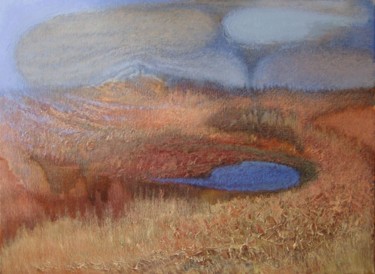 Painting titled "Peisaj; Landscape" by Iurie Cibotaru, Original Artwork