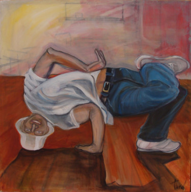 Peinture intitulée "Joking MR A" par Iva Geo, Œuvre d'art originale, Acrylique