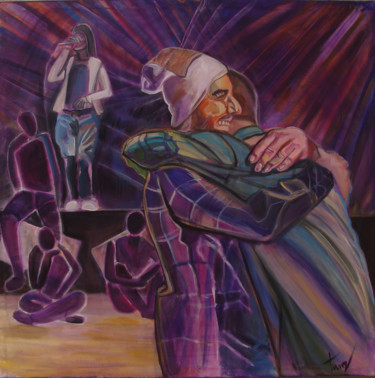 Painting titled "Unbreakable Respect" by Iva Geo, Original Artwork, Acrylic