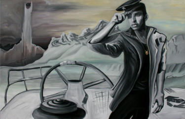 Peinture intitulée "The Adventurer" par Iva Geo, Œuvre d'art originale, Huile