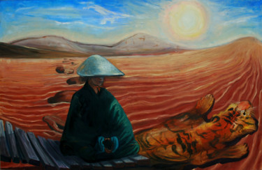 Pintura titulada "The Disciple" por Iva Geo, Obra de arte original, Oleo
