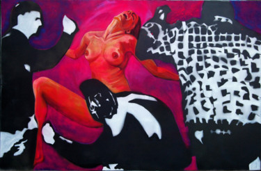 Peinture intitulée "The Prostitute" par Iva Geo, Œuvre d'art originale, Huile