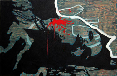 Pittura intitolato "The Victim 3D-textu…" da Iva Geo, Opera d'arte originale, Olio