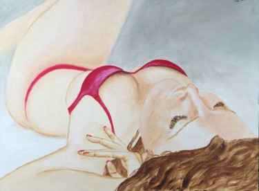 Schilderij getiteld "RELAAAAAAX" door Maria Ivanova, Origineel Kunstwerk, Olie