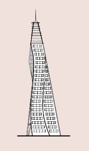 Digitale Kunst mit dem Titel "Architectural form…" von Ivan Byl, Original-Kunstwerk, 2D digitale Arbeit