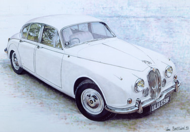 Peinture intitulée "Jaguar MK2." par Ivan Boussion, Œuvre d'art originale, Autre