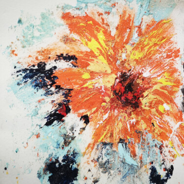 Pittura intitolato "Flower power." da Ivan Colas, Opera d'arte originale, Acrilico