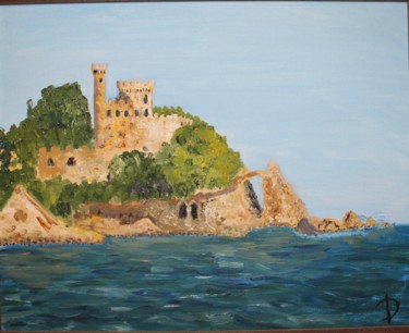 Painting titled "Spain Lloret de mar…" by Ivan Diak, Original Artwork, Oil
