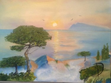 Картина под названием "sunrise.jpeg" - Ivan Diak, Подлинное произведение искусства, Масло