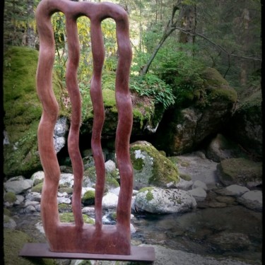 Sculpture intitulée "FLUSSI" par Ivan Fabani, Œuvre d'art originale, Bois
