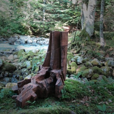 Скульптура под названием "LAVAREDO PEAKS" - Ivan Fabani, Подлинное произведение искусства, Дерево