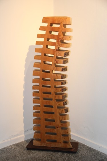 「TORRE」というタイトルの彫刻 Ivan Fabaniによって, オリジナルのアートワーク, ウッド