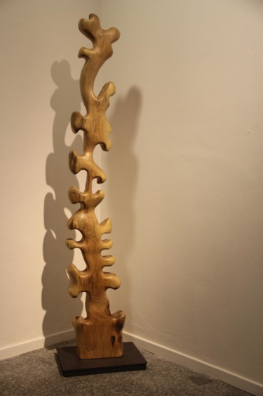 Sculpture titled "ALBERO DELLA VITA" by Ivan Fabani, Original Artwork, Wood