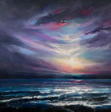 Painting titled "Beyond Ultraviolet…" by Ivan Grozdanovski, Original Artwork, Acrylic