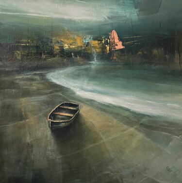 Ζωγραφική με τίτλο "Harbor of destroyed…" από Ivan Grozdanovski, Αυθεντικά έργα τέχνης, Ακρυλικό