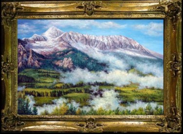 Painting titled "ORIGINAL LANDSCAPE…" by Ivan Hua, Original Artwork, Oil