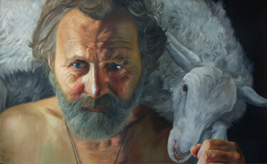 绘画 标题为“Пастух” 由Иван Коршунов, 原创艺术品, 油 安装在木质担架架上